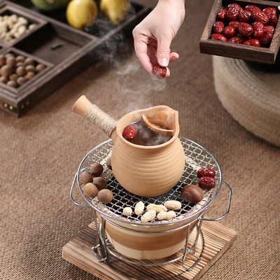 围炉煮茶家用室内配件全套网z红的罐罐烤茶壶中式炭火炉子茶炉