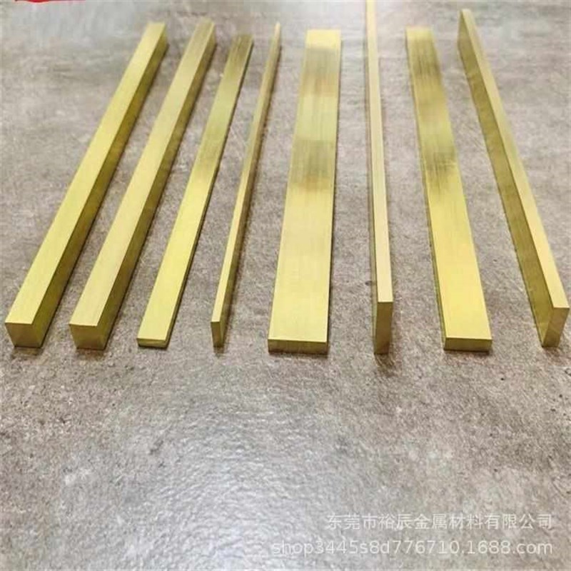 现货H59 H62黄铜排 扁铜条 酒店地砖H镶嵌装饰 家具装饰黄铜条厂