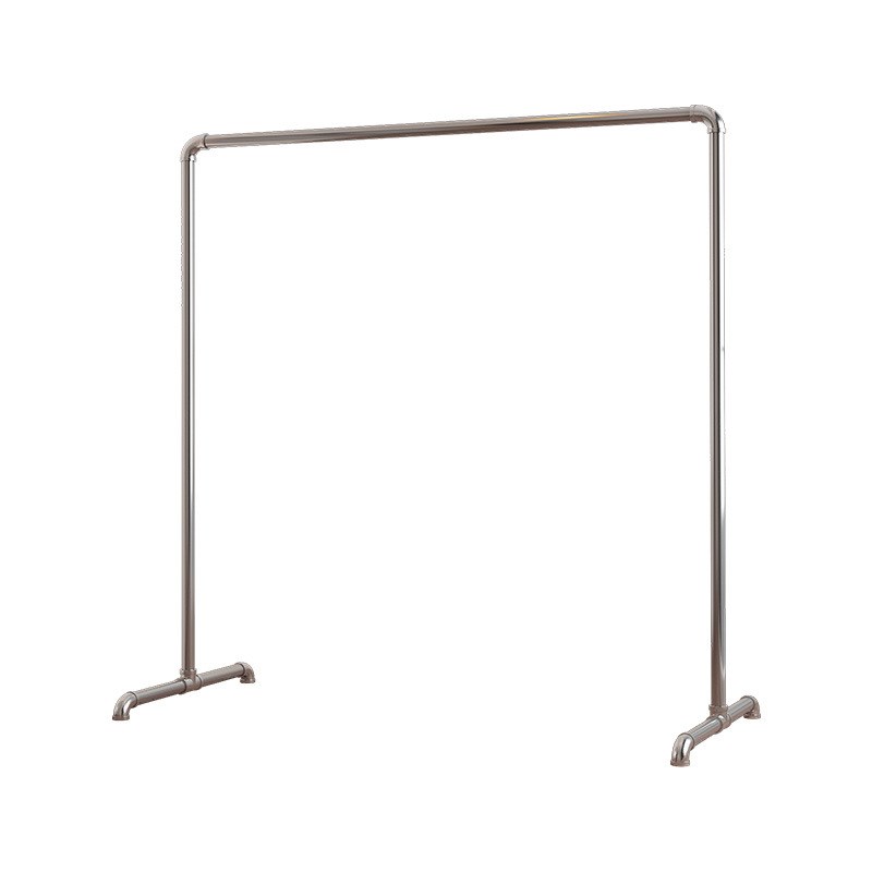 简易家用晾衣架阳台卧室挂衣架单杆式晾衣杆落地式clotheshanger