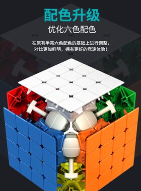 魔域文化傲速WRM 四阶魔方 磁力定位版 4X4 AoSu Magnetic Cube