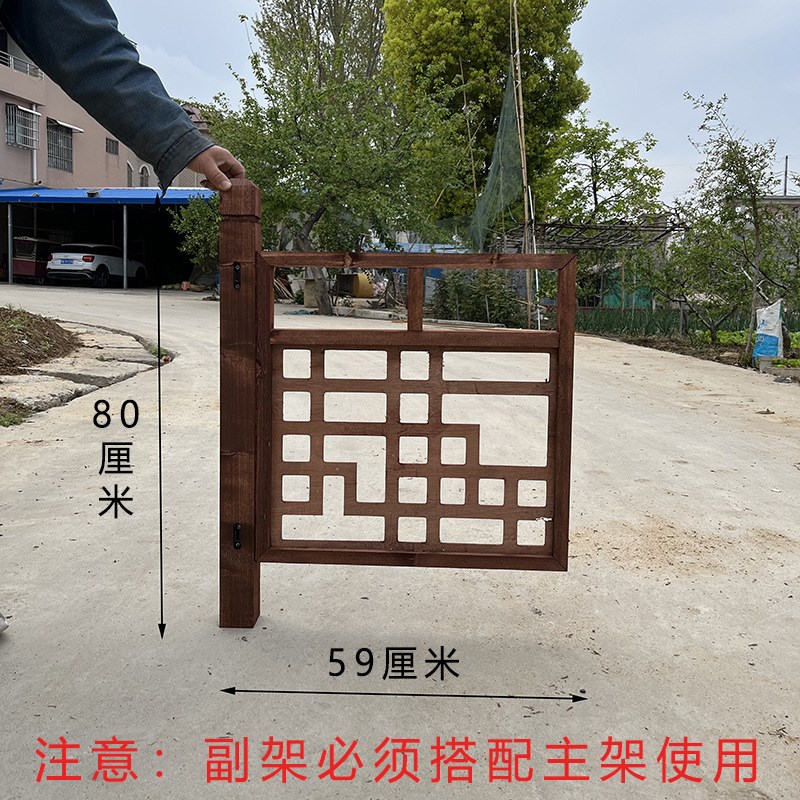 新款婚庆新中式木质栅栏路引婚礼布置实木复古围栏装饰鹊桥道具