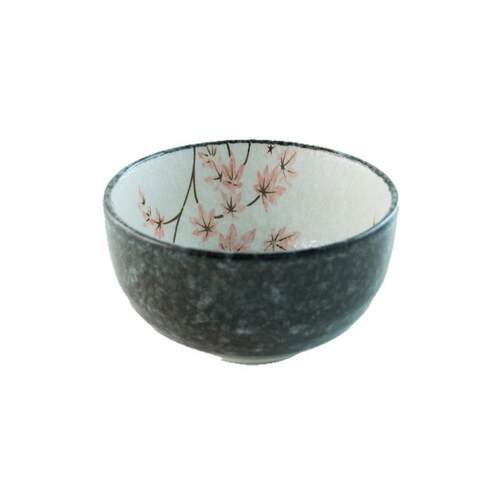 日本进口陶瓷家用碗釉下彩雪红叶系列饭碗单个日式简约餐具面碗