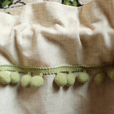 美式乡村棉麻窗帘半帘门帘短帘厨房窗帘柜门遮挡帘