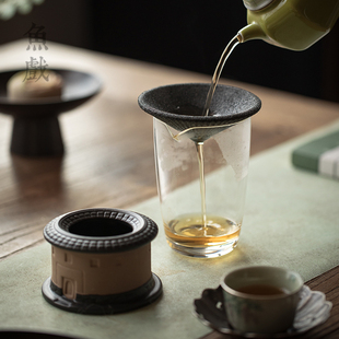 创意无孔茶滤茶漏家用功夫茶具零配件I茶隔泡茶过滤器茶叶过滤网