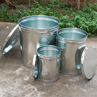 米桶f家用超大米缸50斤装 密封罐装 储物铁皮桶收纳防虫米仓加厚带