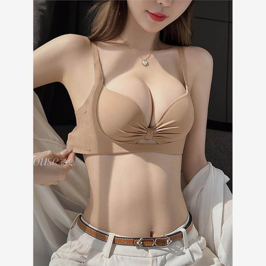 都市美无缝内衣女性小乳房聚集和扩大性感胸罩二级乳房缩小反下垂