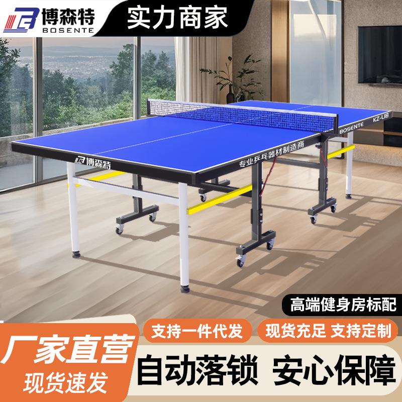 乒乓球桌室内家用兵乓球台室内移动折叠家用健身乒乓球案子可移动