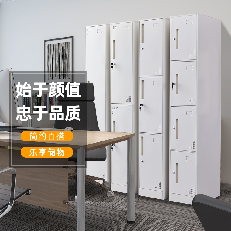 单一门柜办公室员工资料钢制高铁皮独门更衣柜阳台窄柜储物柜定制