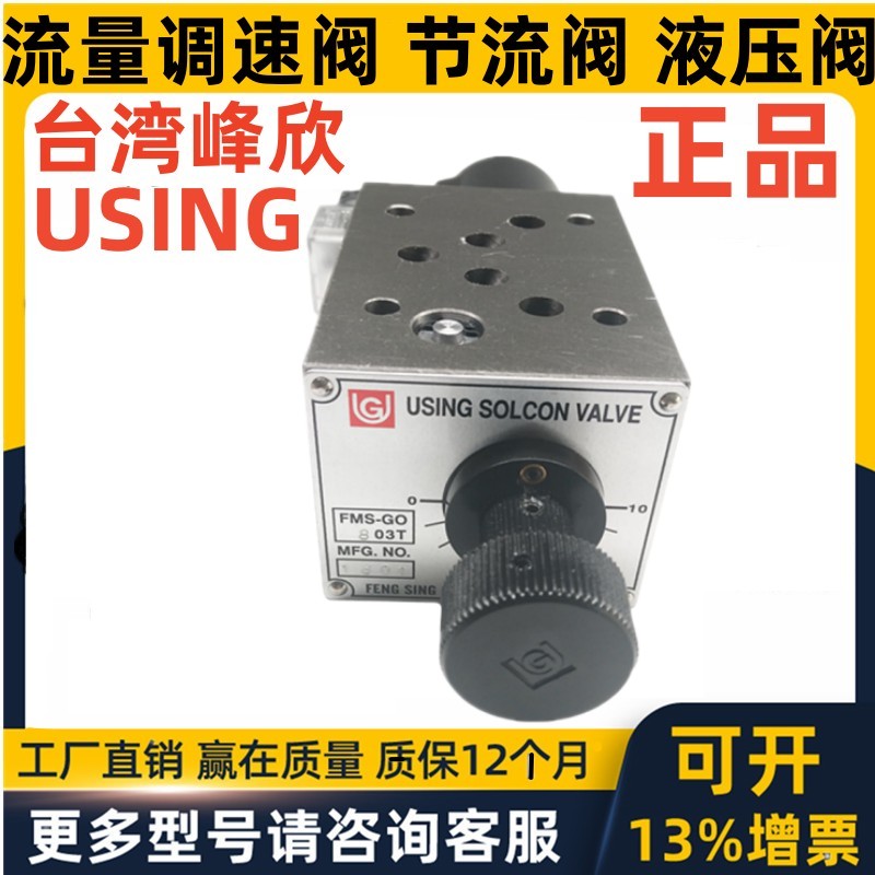 峰欣USING电磁调速阀FMS-G GO G0 4 6 8 12  - 03T 03A 03B 03P F