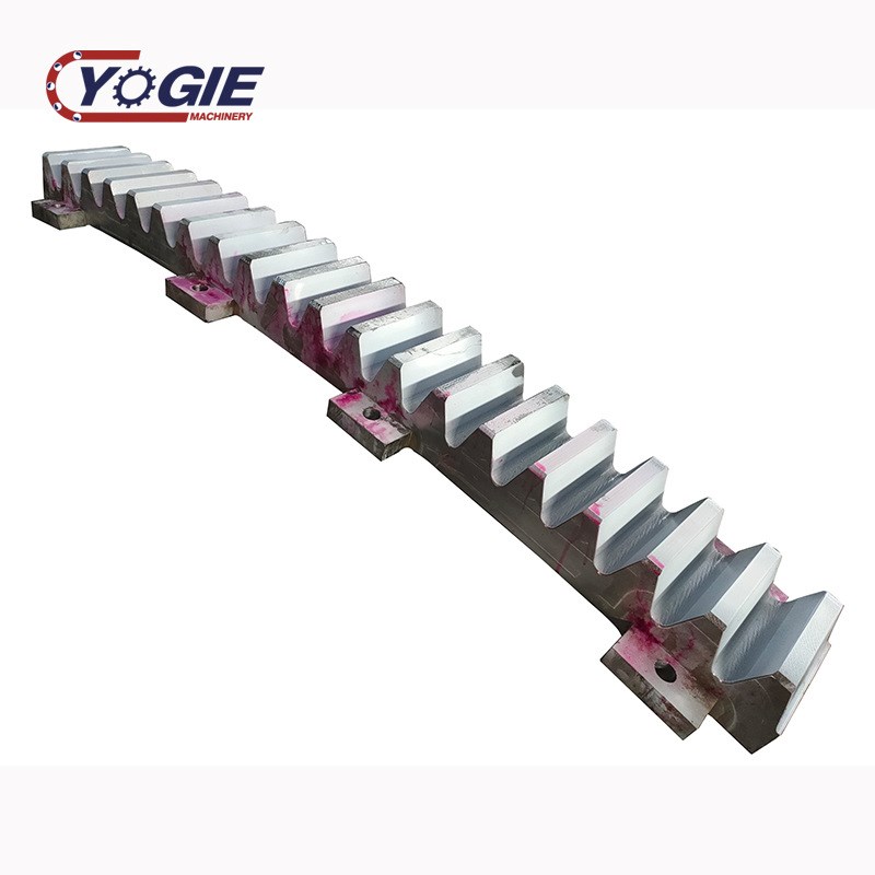 洛阳实体工厂加工直齿条导轨 一体机齿条导轨 大型大模数齿条