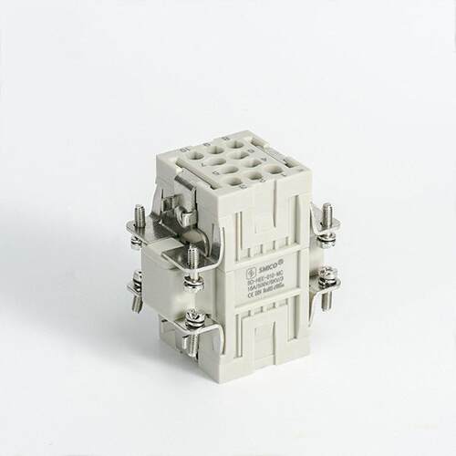 重载插头连接器HEE-010M/FC系列配件兼容机械设备铜镀银材质