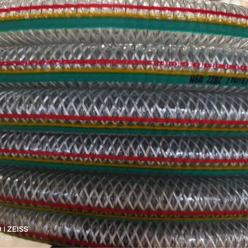 PVC钢丝增强软管透明塑料管螺旋软管PVC透明钢丝管大口径钢丝软管