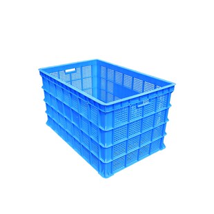 755塑料周转筐周转箱水果筐仓库用加厚塑料筐子长方形大号塑料框