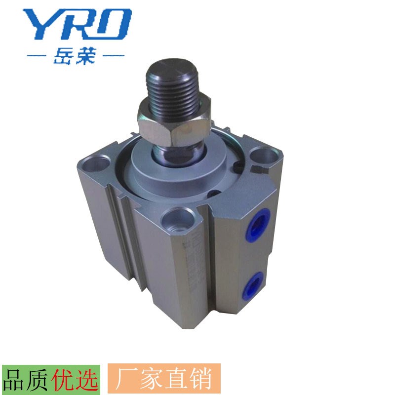 YRO岳荣薄型气缸SDA20-5-10-15-20-25-30螺纹外牙气缸SDAS20-50-B