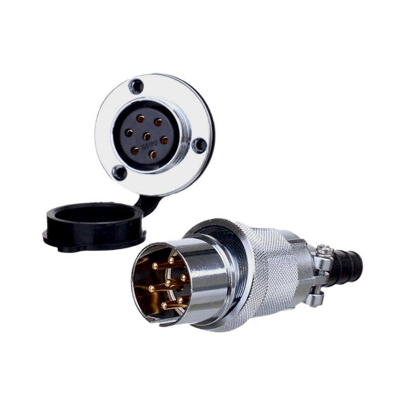 WEIPU威浦防水连接器航空插头插座WB304芯7芯TIZ螺纹连接