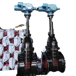 带旁通 Z941T 大口径阀门 明杆闸阀 开关型 10电动法兰铸铁闸阀