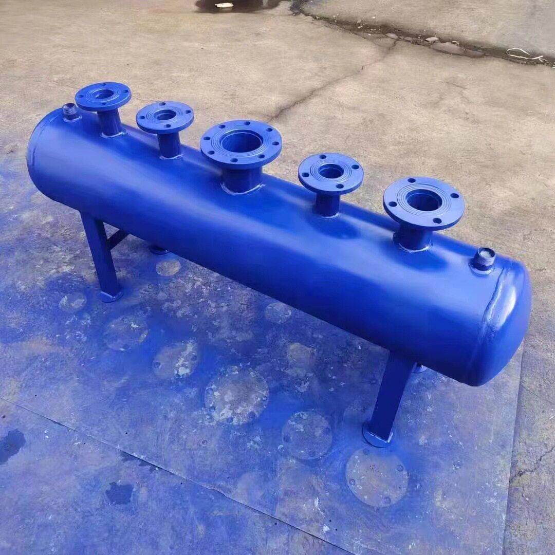 中央空调水循环管路集分水器蒸汽分汽缸暖通系统空调机房供水设备