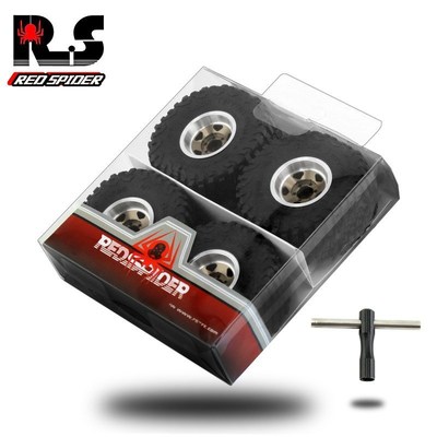 1/18 TRX4M路虎烈马1.0英寸轮胎轮毂 攀爬车铝合金轮毂 SCX24 FMS