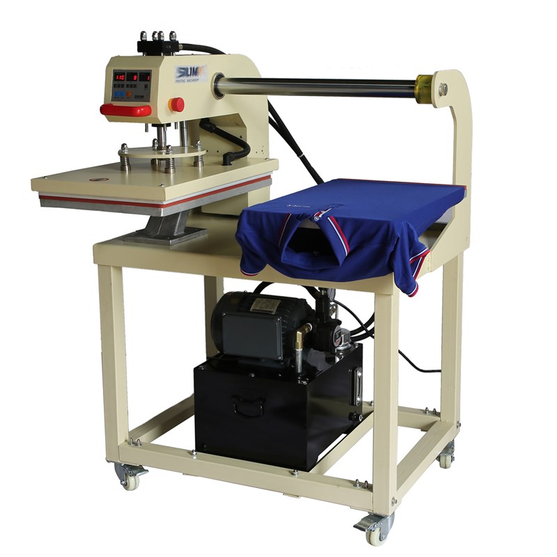 仕林上滑式双工位液压烫画机成衣压烫 热转印机器 平面压烫机设备