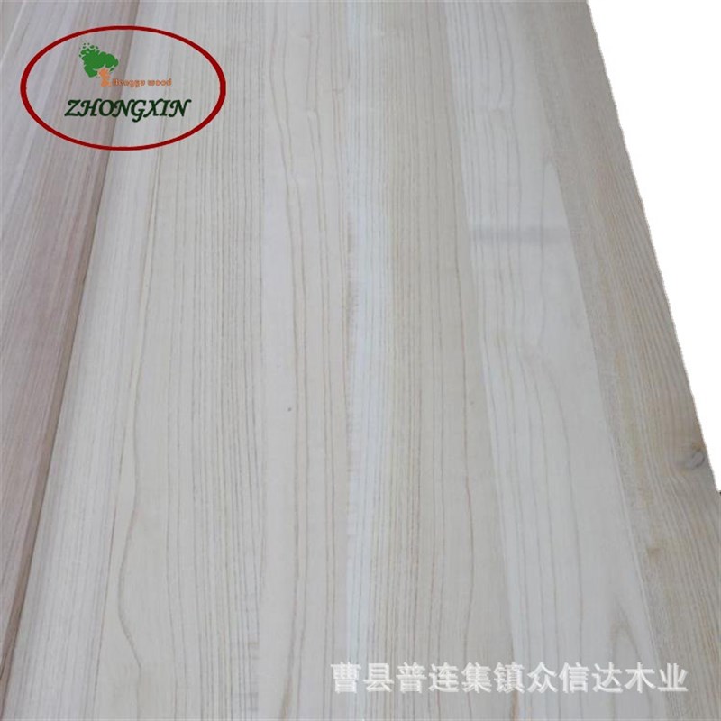 18mm桐木直拼板集装箱底板E0级泡桐木实木板跆拳道板九厘板