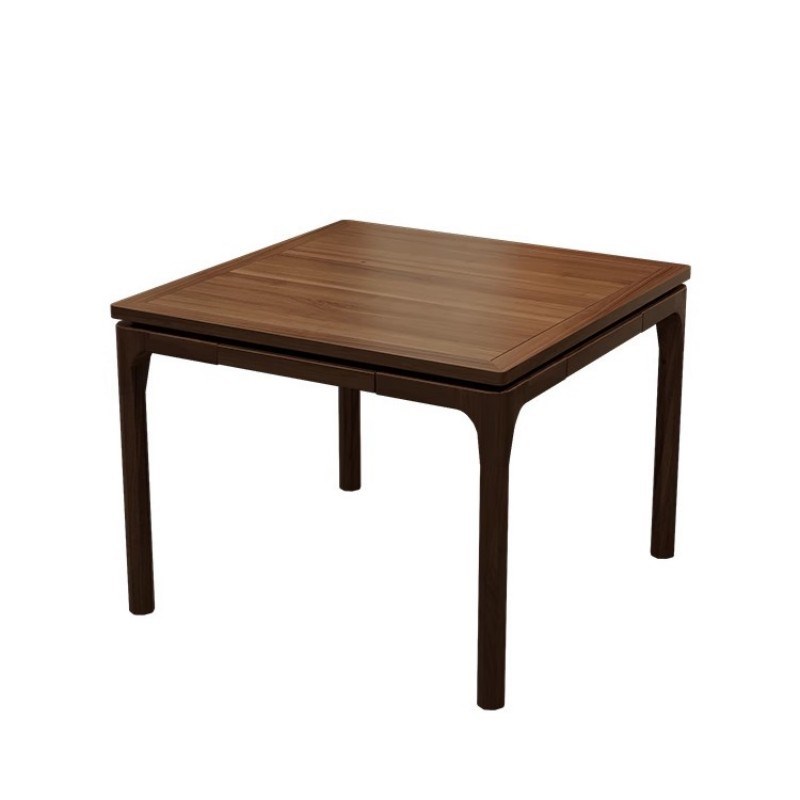 实木八仙桌老榆木中式茶桌四方桌棋牌桌正方形小户型餐桌椅组合