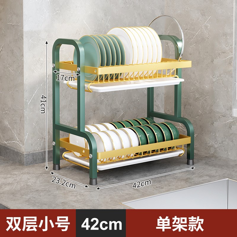 厨房置物架多层碗架沥水架多功能碗碟收纳架碗盘晾放碗筷收纳盒