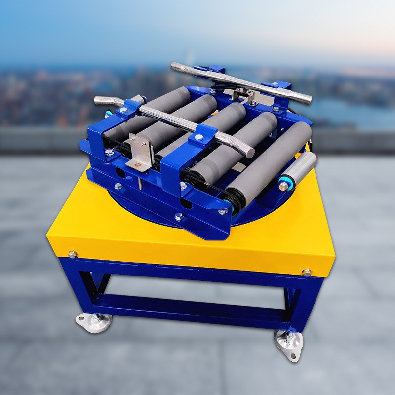 小型动力辊道旋转台辊筒输送机辊道式移载机旋转平台辊筒输送带流