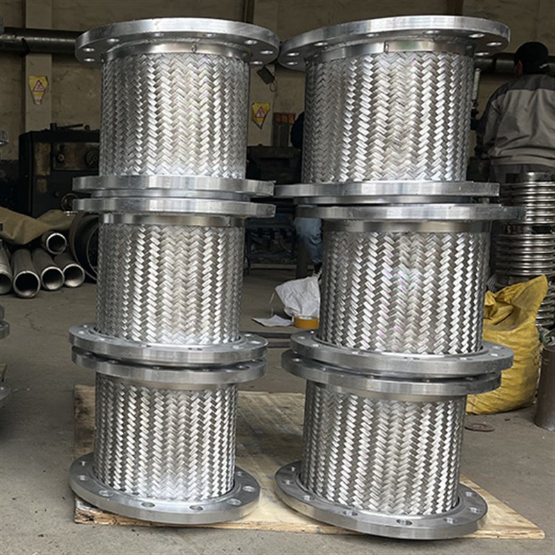 304不锈钢波纹软管补偿器 耐腐蚀法兰式高压金属编织波纹软管