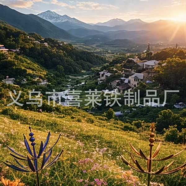 新品Harlow Wind Spinner Rotator 哈洛风旋转器铁艺风车园艺地插