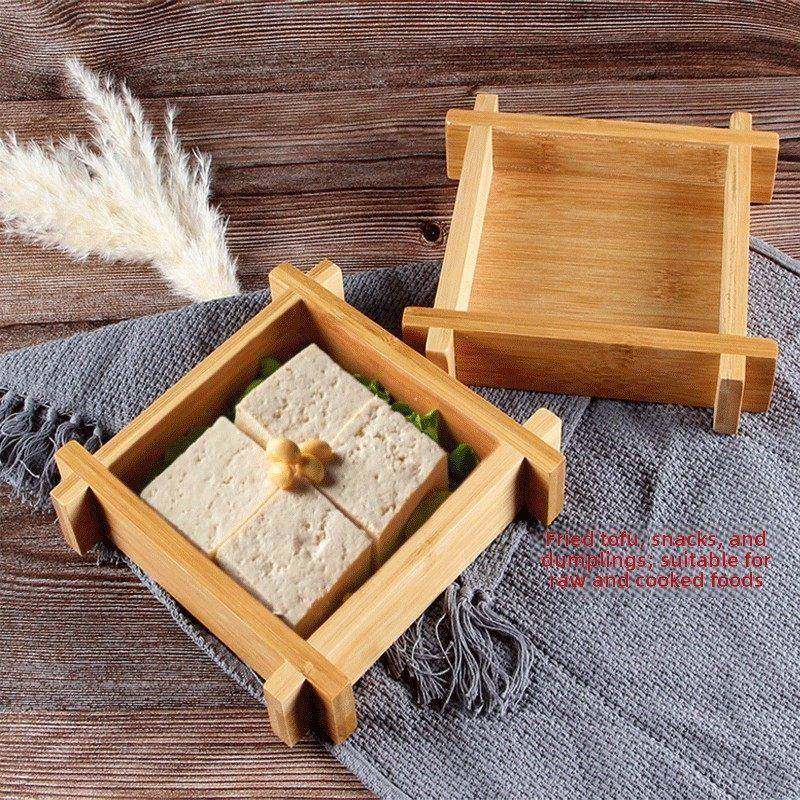 火锅店四方竹木盒子餐具创意酒店商用小吃凉菜豆腐蔬菜时蔬平盘子,餐饮具,盘,淘宝优惠券,粉丝福利购,淘宝优惠卷