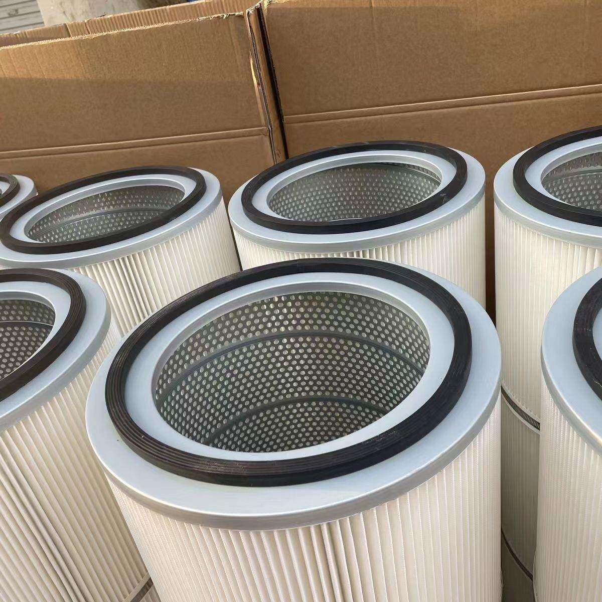 定制工业除尘滤芯圆筒空气过滤器喷塑滤筒吸尘滤芯过滤滤筒