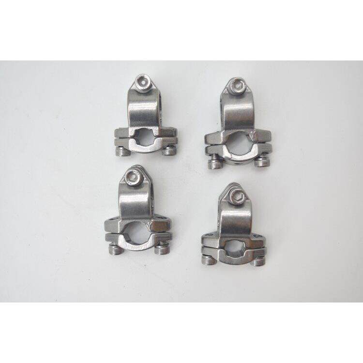 不锈钢紧固件三段分离式转换十字扣，展示架夹头，管卡抱箍夹