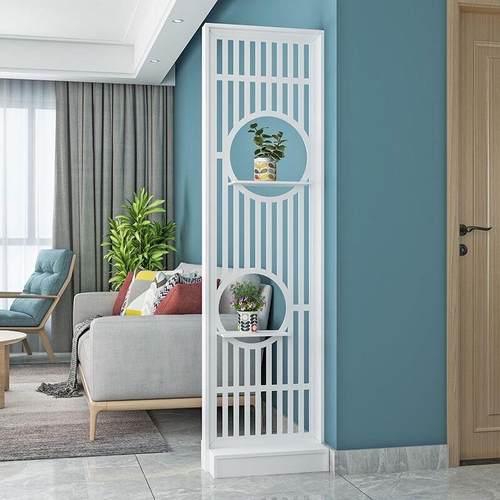 屏风隔断客厅小户型简约现代雕花装饰网红卧室遮挡艺术玄关柜