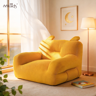 未慈儿童沙发宝宝可爱小沙发婴儿沙发小月龄喂奶可坐可躺阅读座椅