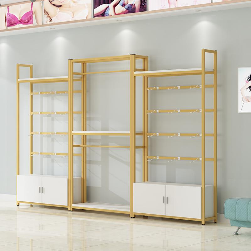 现代简约服装架男女装店铁艺展示架服装店陈列落地式侧挂衣架货架