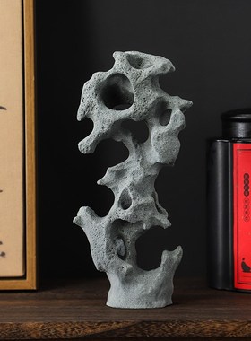 太湖石小摆件客厅阳台庭院微景观沙盘盆景鱼缸假山山水造景装饰品