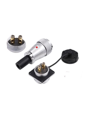 威浦免焊航空插头WS28-2芯3芯4芯7芯8芯免焊接螺丝压接接线 磊福