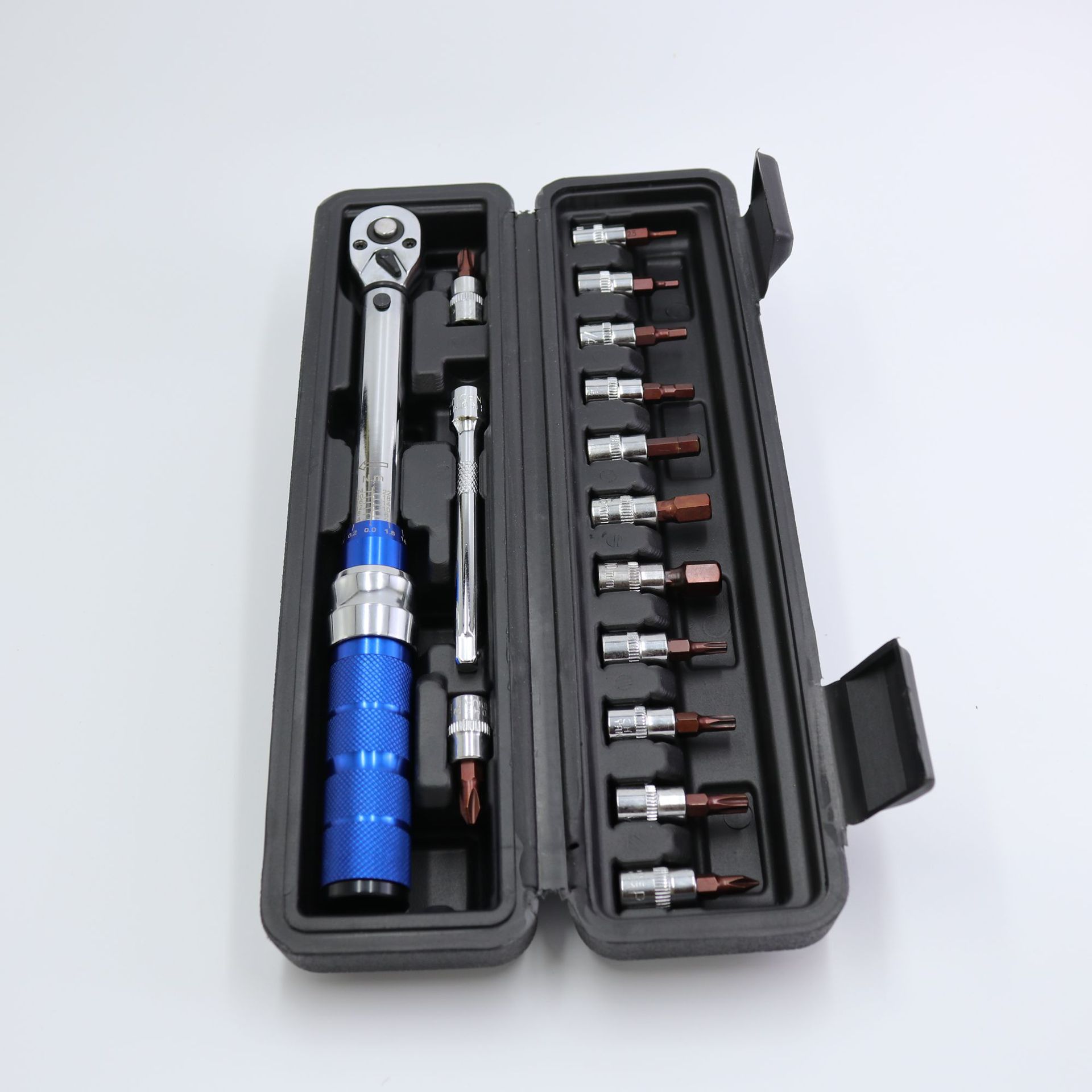 自行车扭矩扳手1/4 2-24N.m可调扭力扳手 预置力矩扳手