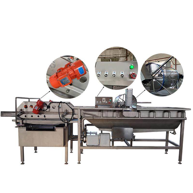 厂家供应大型洗菜机JY-4200涡流洗菜机木耳清洗机排骨解冻机