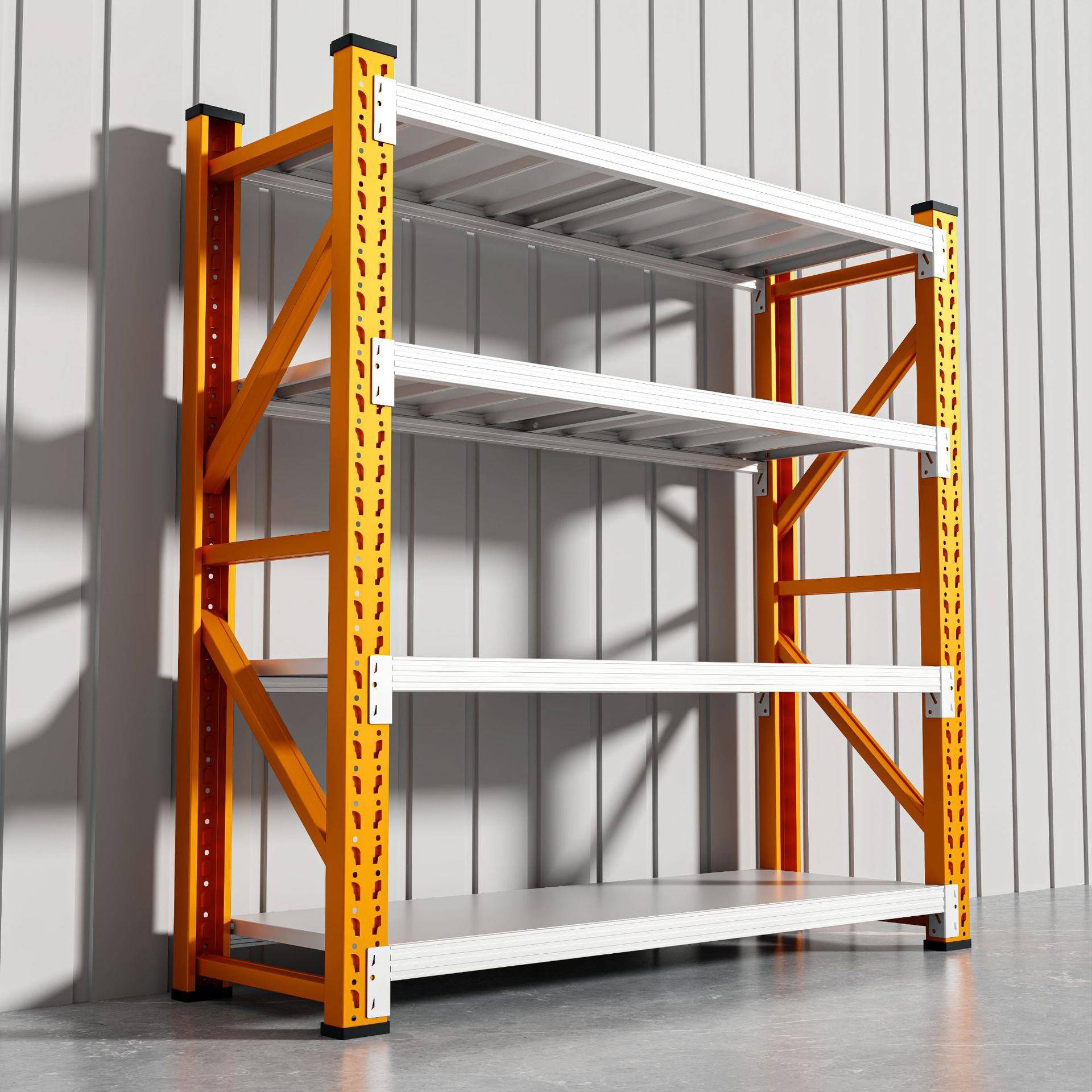 仓库货架置物架多层加厚超市储物架快递货物架地下室家用重型铁架