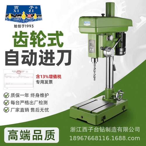 西子齿轮式自动进刀钻床ZB4125大功率工业级钻攻两用机床ZBS4125