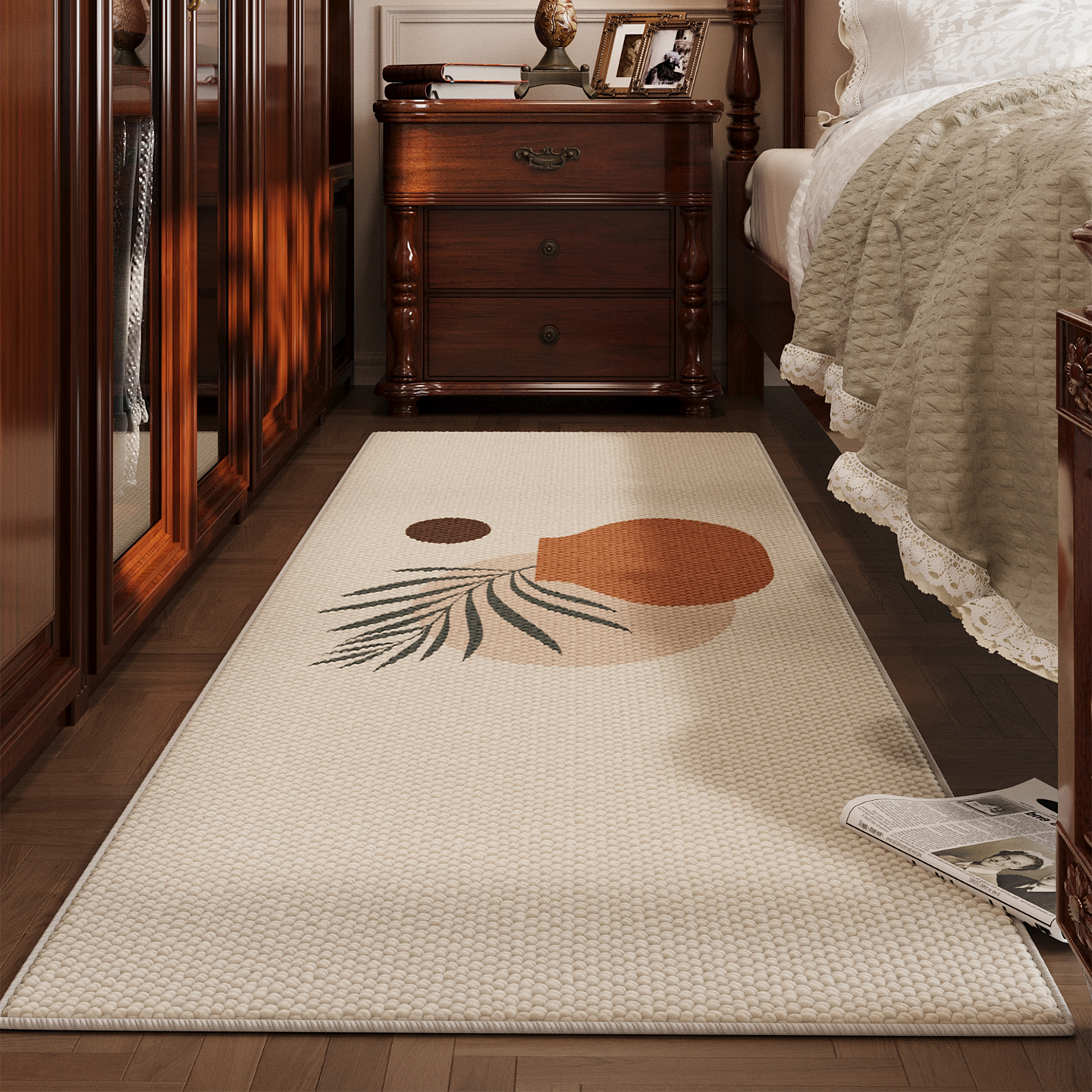 床头床尾无甲醛大颗粒地垫