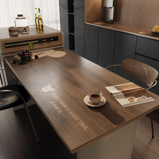 桌垫餐边柜垫PVC防水防油高级感皮革桌布岛台保护垫盖布全屋定制