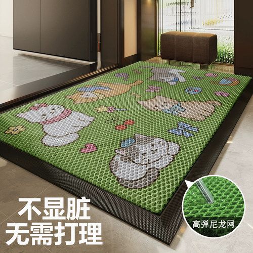 入户门地垫玄关门口防滑脚垫弹力丝耐脏除尘免洗门垫防摔地毯定制