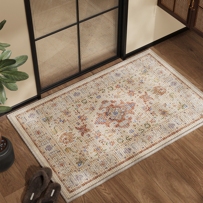 浴室地垫吸水速干防滑脚垫民族风美式复古卫生间耐脏免洗防摔地毯