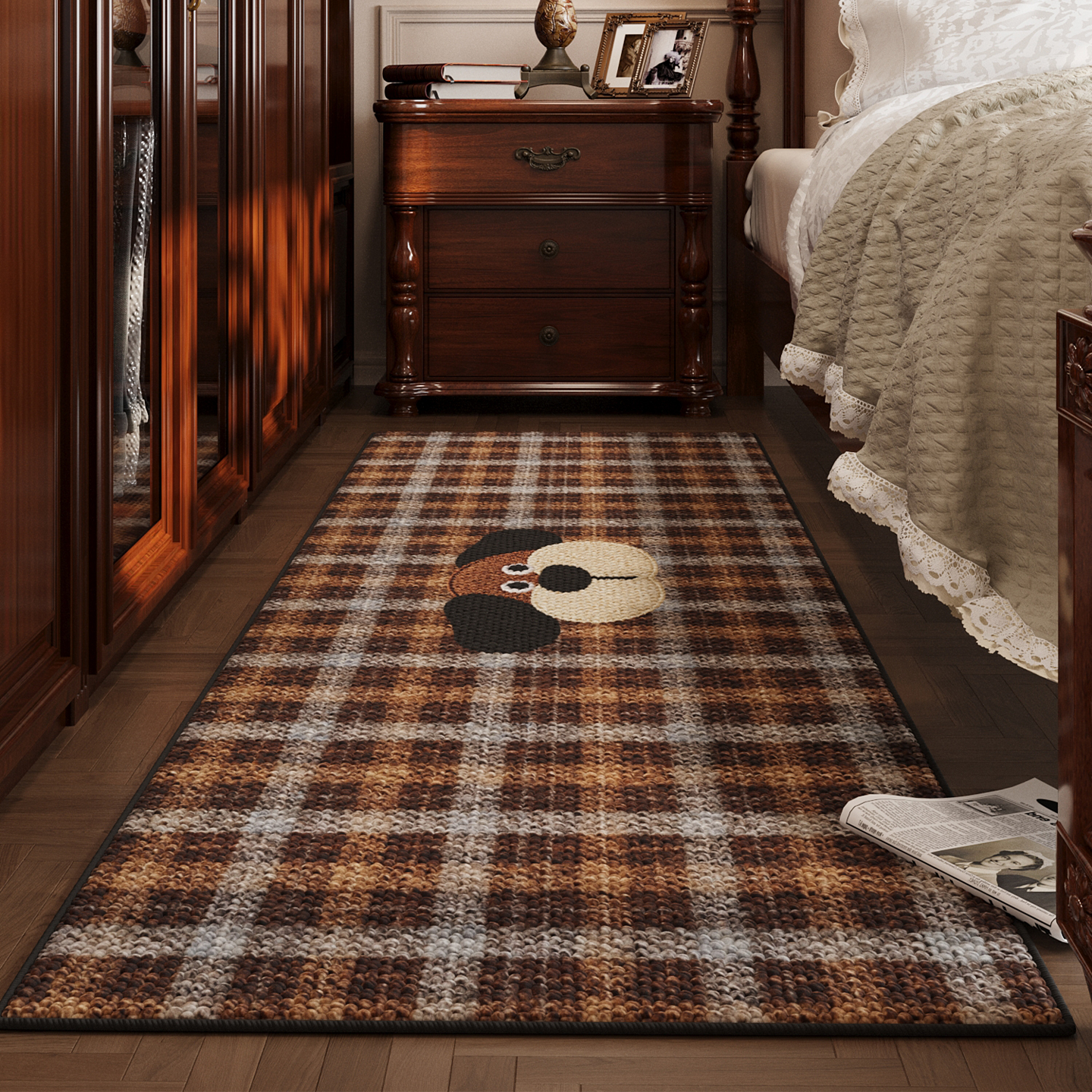 床头床尾无甲醛大颗粒地垫