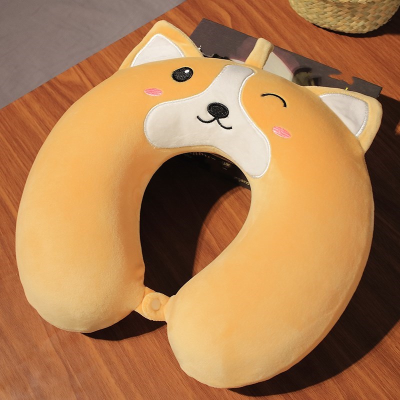 u型枕旅行颈椎枕头记忆棉头枕u形脖枕护脖子靠枕护颈枕Y办公室午