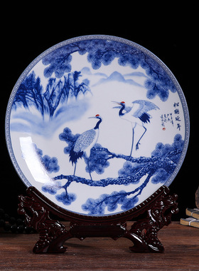 样板房酒店新中式摆件博古架装饰品陶瓷器青O瓷花瓶仿古瓷瓶工艺