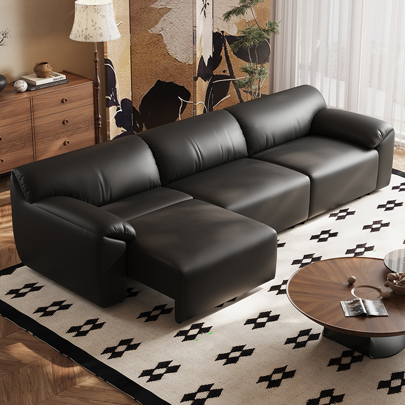 意式极简沙发功能电动s可伸缩直排沙发床两用客厅大象耳朵沙发