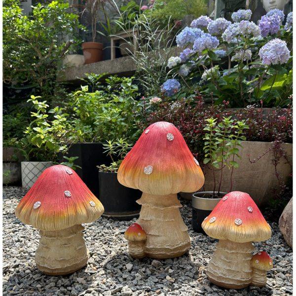 别墅花园林户外树脂蘑菇草坪装饰品庭院幼儿园景观工艺园艺杂摆件,家居饰品,户外/庭院摆件,淘宝优惠券,粉丝福利购,淘宝优惠卷